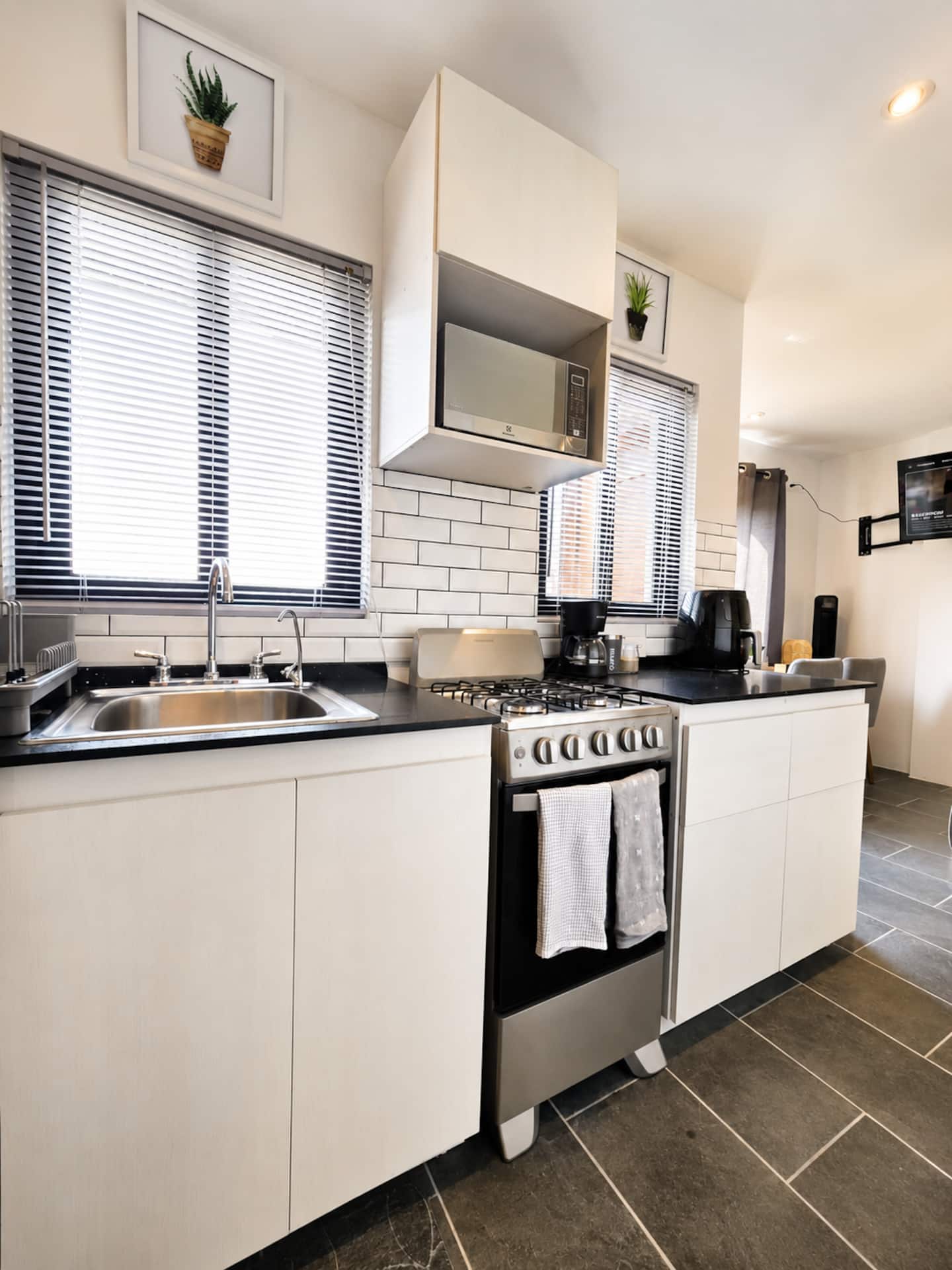 The fully equipped kitchen at Monarca